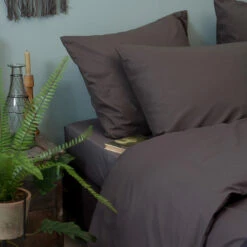 Cinderella Dekbedovertrek Weekend - Katoen - 260x200/220 Cm - Antraciet -Knusse Nacht 1000030603 0102