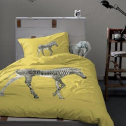 Damai Kinderdekbedovertrek Katoen - 140x200/220cm - Geel -Knusse Nacht 1000030608 0102