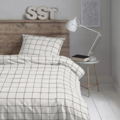 Cinderella Dekbedovertrek Kody - Flanel - 140x200/220 Cm - Off White -Knusse Nacht 1000030684 0101