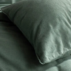 Damai Dekbedovertrek Flanel - 260 X 200/220cm - Groen -Knusse Nacht 1000030686 0102