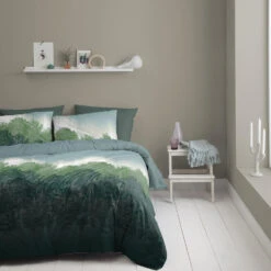 Cinderella Dekbedovertrek Northern Light - Flanel - 200x200/220 Cm - Green -Knusse Nacht 1000030693 0101