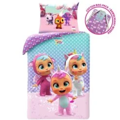 Cry Babies Dekbedovertrek Dreamy - Eenpersoons - 140 X 200 Cm - Katoen -Knusse Nacht 1000031343 0103