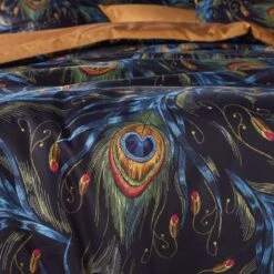 De Witte Lietaer Dekbedovertrek Peafowl - 260 X 240 Cm - Katoen Satijn -Knusse Nacht 1000031353 0102