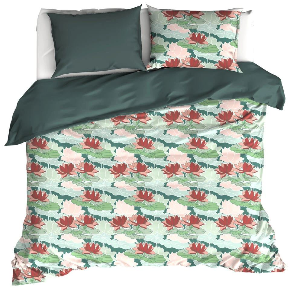 De Witte Lietaer Dekbedovertrek Koi - 200 X 200/220 Cm - Katoen Satijn 3 De Witte Lietaer Dekbedovertrek Koi - 200 X 200/220 Cm - Katoen Satijn