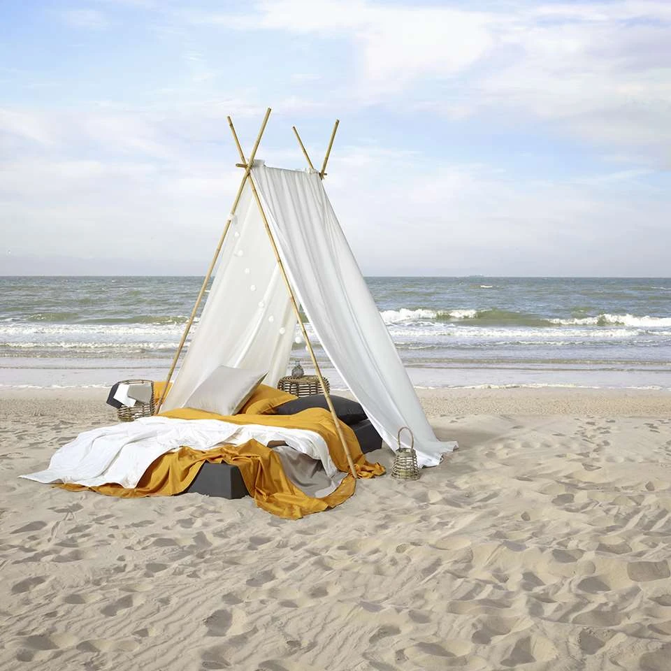 De Witte Lietaer Lakenset Olivia - 180 X 280 Cm - Geel - Satijnkatoen 5 De Witte Lietaer Lakenset Olivia - 180 X 280 Cm - Geel - Satijnkatoen - Afbeelding 3