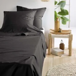 De Witte Lietaer Lakenset Olivia - 280 X 280 Cm - Grijs - Satijnkatoen -Knusse Nacht 1000031973 0101