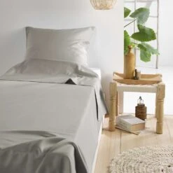 De Witte Lietaer Lakenset Olivia - 180 X 280 Cm - Grijs - Satijnkatoen 6 De Witte Lietaer Lakenset Olivia - 180 X 280 Cm - Grijs - Satijnkatoen -Knusse Nacht 1000031975 0101