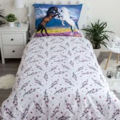Animal Pictures Dekbedovertrek Paard - 140 X 200 Cm - Katoen 9 Animal Pictures Dekbedovertrek Paard - 140 X 200 Cm - Katoen -Knusse Nacht 1000031999 0103