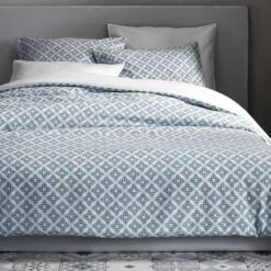 De Witte Lietaer Dekbedovertrek Katoen Satijn Azulejos - 140 X 200/220 Cm -Knusse Nacht 1000032020 0102