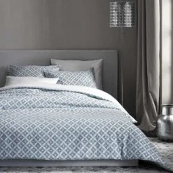 De Witte Lietaer Dekbedovertrek Katoen Satijn Azulejos - 140 X 200/220 Cm -Knusse Nacht 1000032020 0103