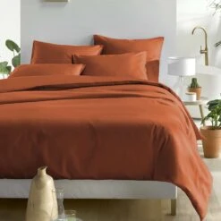 De Witte Lietaer Dekbedovertrek Katoen Satijn Olivia - 260 X 240 Cm - Bruin -Knusse Nacht 1000032057 0101