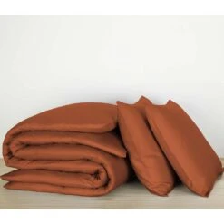 De Witte Lietaer Dekbedovertrek Katoen Satijn Olivia - 260 X 240 Cm - Bruin -Knusse Nacht 1000032057 0102