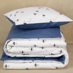 De Witte Lietaer Dekbedovertrek Hiroshi - 140 X 200/220 - Katoen Perkal -Knusse Nacht 1000032137 0102