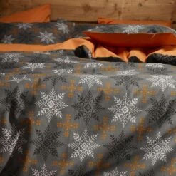 De Witte Lietaer Dekbedovertrek Frostine - 140 X 200/220 Cm - Katoen Flanel -Knusse Nacht 1000032154 0101