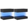 VidaXL Nachtkastjes 2 St 60x35 Cm Spaanplaat Grijs