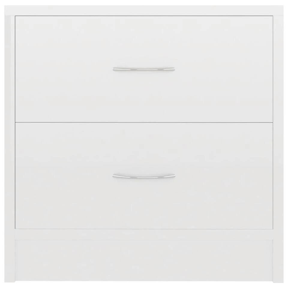 VidaXL Nachtkastje 40x30x40 Cm Spaanplaat Hoogglans Wit 6 VidaXL Nachtkastje 40x30x40 Cm Spaanplaat Hoogglans Wit - Afbeelding 4