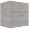 VidaXL Nachtkastje 40x30x40 Cm Spaanplaat Betongrijs 1 VidaXL Nachtkastje 40x30x40 Cm Spaanplaat Betongrijs -Knusse Nacht 1000032824