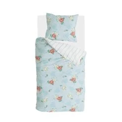 Walra - Dekbedovertrek Red Roses - 140x220 Cm - Blauw