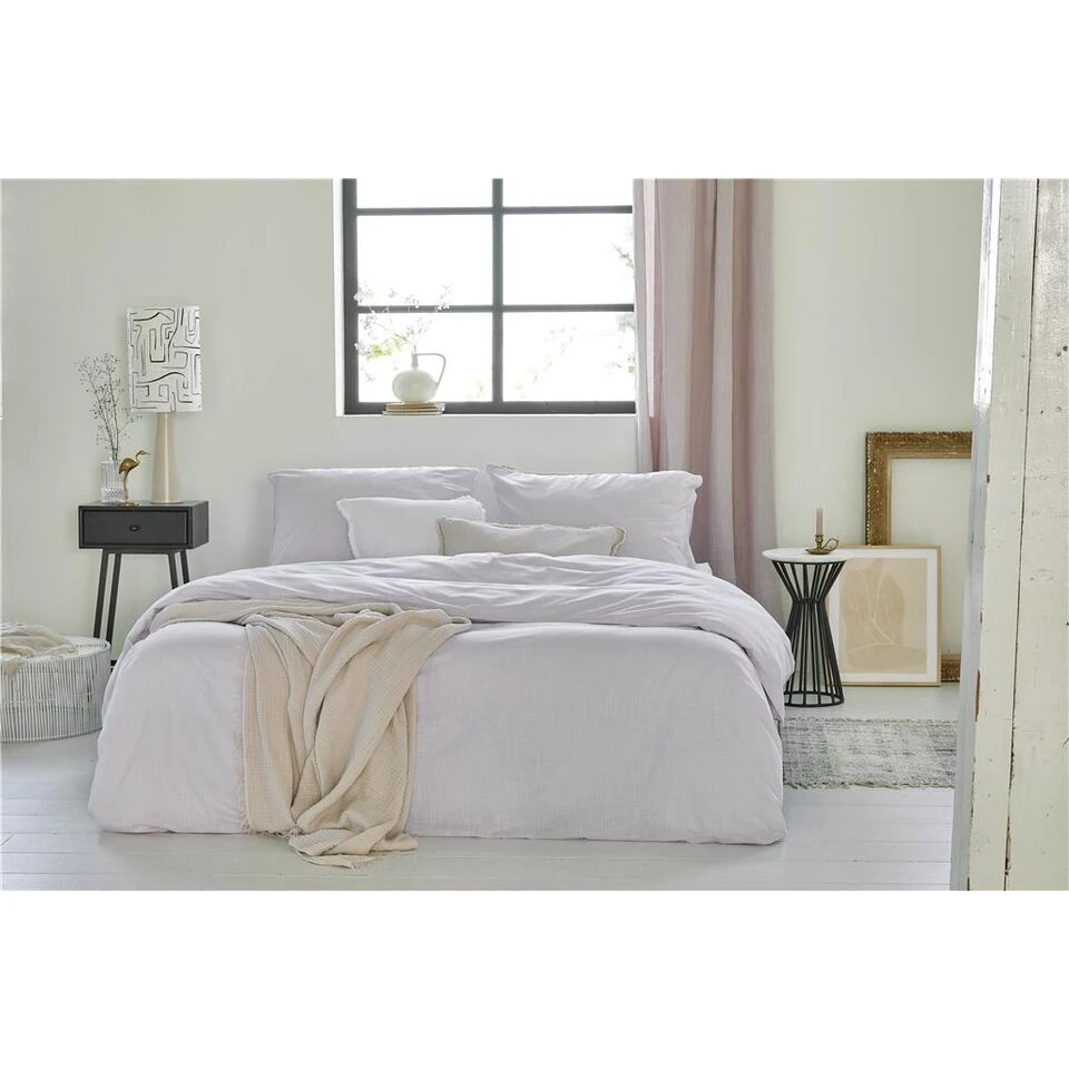 Walra - Dekbedovertrek Vintage Cotton - 200x220 Cm - Lila 6 Walra - Dekbedovertrek Vintage Cotton - 200x220 Cm - Lila - Afbeelding 4