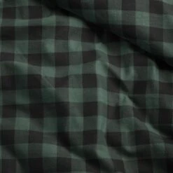 Damai Dekbedovertrek Flanel - 240x200/220cm - Groen Ruitmotief -Knusse Nacht 1000034381 0102