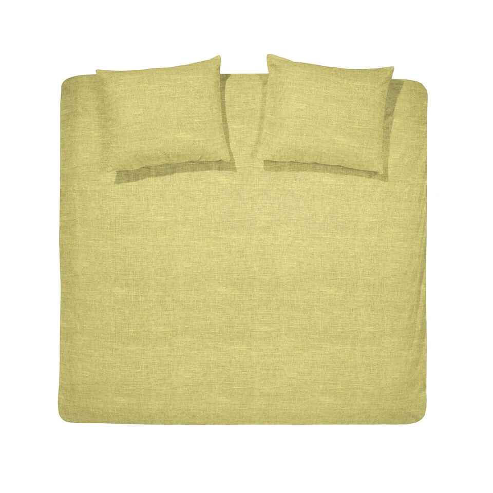 Cinderella Dekbedovertrek Lyn - Katoen - 260x200/220 Cm - Mustard 3 Cinderella Dekbedovertrek Lyn - Katoen - 260x200/220 Cm - Mustard