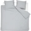 Damai Dekbedovertrek Organic Satijn Light Grey-Lits-jumeaux (260 X 200/220 Cm) -Knusse Nacht 1000034446