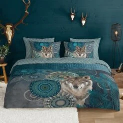 Hip Dekbedovertrek Flanel Kiska-2-persoons (200 X 200/220 Cm) -Knusse Nacht 1000034452 0101