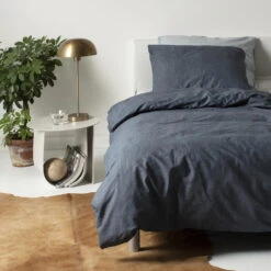 Cinderella Dekbedovertrek Lyn - Katoen - 140x200/220 Cm - Anthracite -Knusse Nacht 1000034490 0101