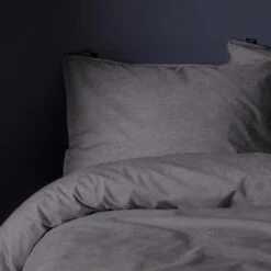 Damai Dekbedovertrek Mik - Katoen - 140x200/220 Cm - Anthracite -Knusse Nacht 1000034501 0101