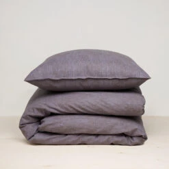 Damai Dekbedovertrek Mik - Katoen - 140x200/220 Cm - Anthracite -Knusse Nacht 1000034501 0103