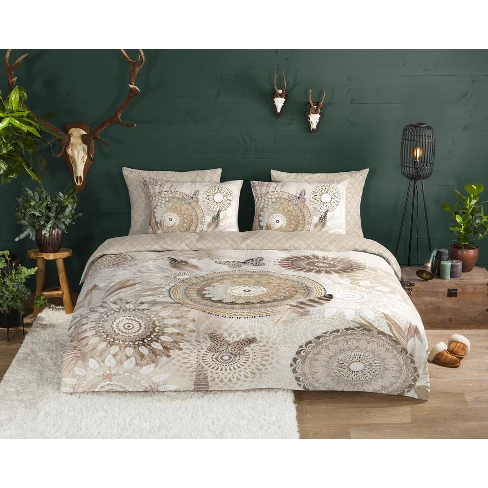 HIP Dekbedovertrek "Kaskae" - Zand - (200x220 Cm) 4 HIP Dekbedovertrek "Kaskae" - Zand - (200x220 Cm) - Afbeelding 2