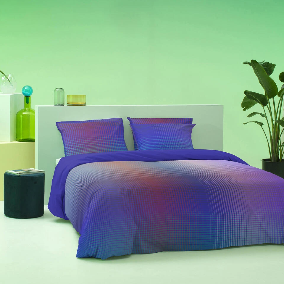 Damai Dekbedovertrek Rainbow - Satijn - 260x200/220 Cm - Violet 4 Damai Dekbedovertrek Rainbow - Satijn - 260x200/220 Cm - Violet - Afbeelding 2