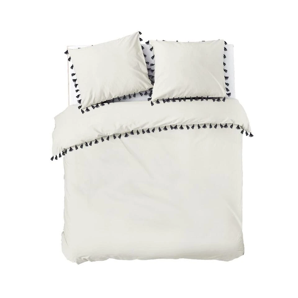 Dindi Home - Dekbedovertrek Fleeky Fringes - 240x220 Cm - Wit 3 Dindi Home - Dekbedovertrek Fleeky Fringes - 240x220 Cm - Wit