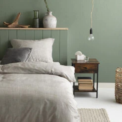 Cinderella Dekbedovertrek Lyn - Katoen - 140x200/220 Cm - Natural -Knusse Nacht 1000034611 0101