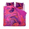 Damai Dekbedovertrek Trance - Satijn - 240x200/220 Cm - Shocking Pink -Knusse Nacht 1000034623