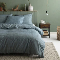 Cinderella Dekbedovertrek Lyn - Katoen - 240x200/220 Cm - Petrol -Knusse Nacht 1000034671 0101