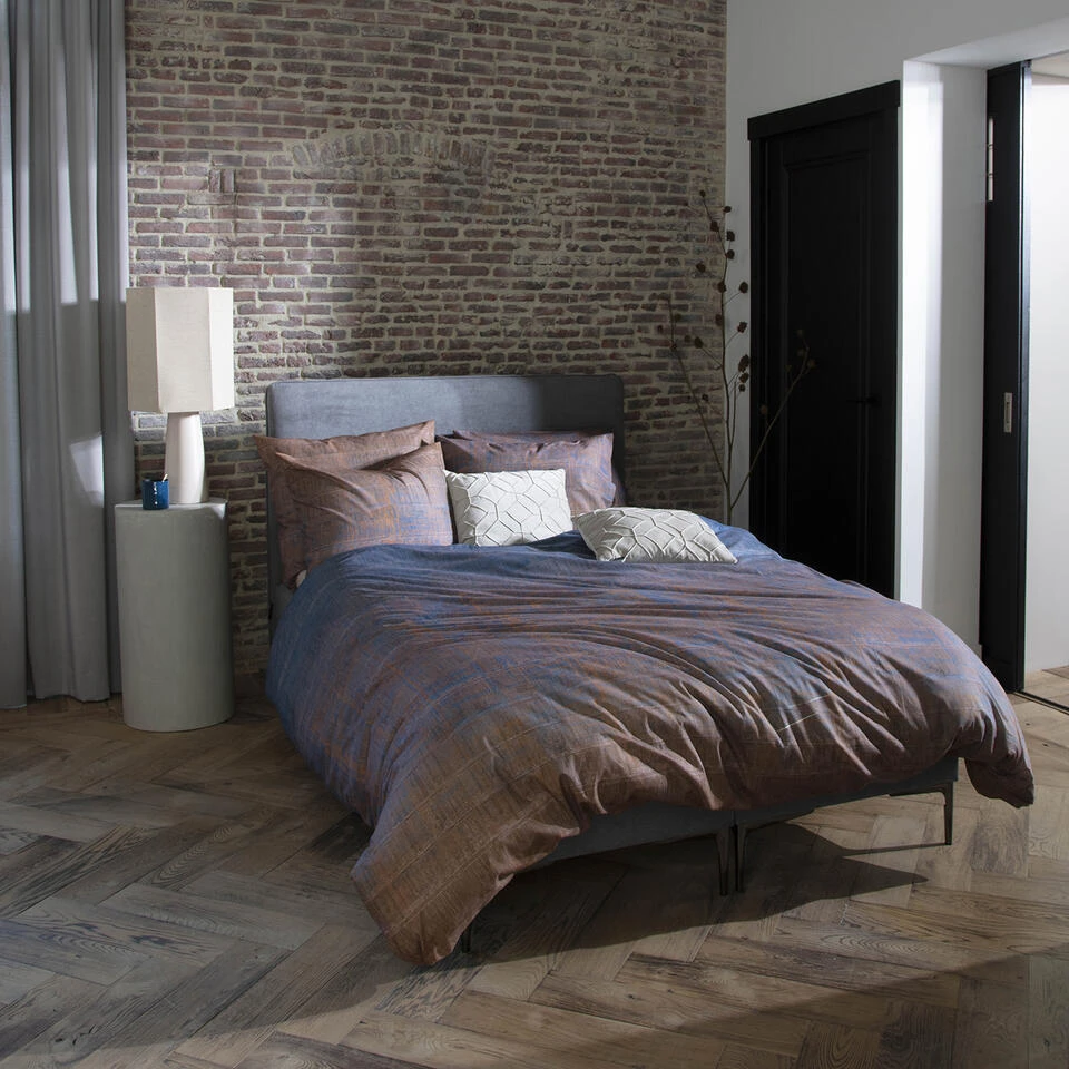 Damai Dekbedovertrek Souk - Katoen - 260x200/220 Cm - Rust 4 Damai Dekbedovertrek Souk - Katoen - 260x200/220 Cm - Rust - Afbeelding 2