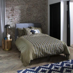 Damai Dekbedovertrek Kente - Katoen - 240x200/220 Cm - Olive Green -Knusse Nacht 1000034871 0101