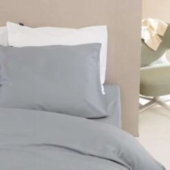 Damai Dekbedovertrek Organic Satijn Grey-2-persoons (200 X 200/220 Cm) -Knusse Nacht 1000034947 0101