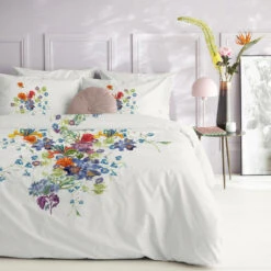 Cinderella Dekbedovertrek Iris - Satijn - 240x200/220 Cm - Off White -Knusse Nacht 1000034995 0101