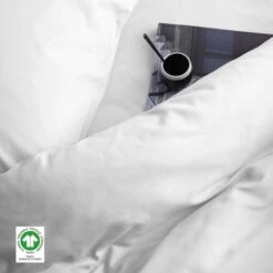 Damai Dekbedovertrek Organic Satijn White-2-persoons (200 X 200/220 Cm) 7 Damai Dekbedovertrek Organic Satijn White-2-persoons (200 X 200/220 Cm) -Knusse Nacht 1000035084 0101