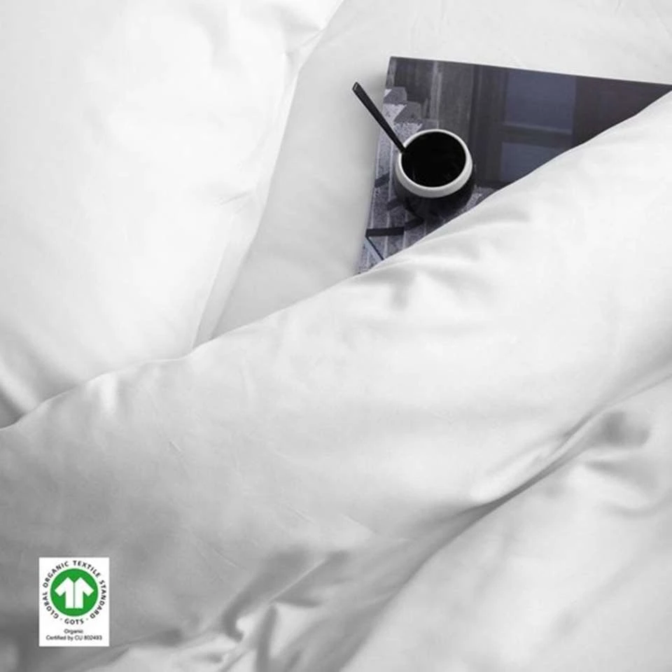 Damai Dekbedovertrek Organic Satijn White-2-persoons (200 X 200/220 Cm) 4 Damai Dekbedovertrek Organic Satijn White-2-persoons (200 X 200/220 Cm) - Afbeelding 2