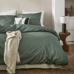 Cinderella Dekbedovertrek Weekend - Katoen - 260x200/220 Cm - Green -Knusse Nacht 1000035130 0101