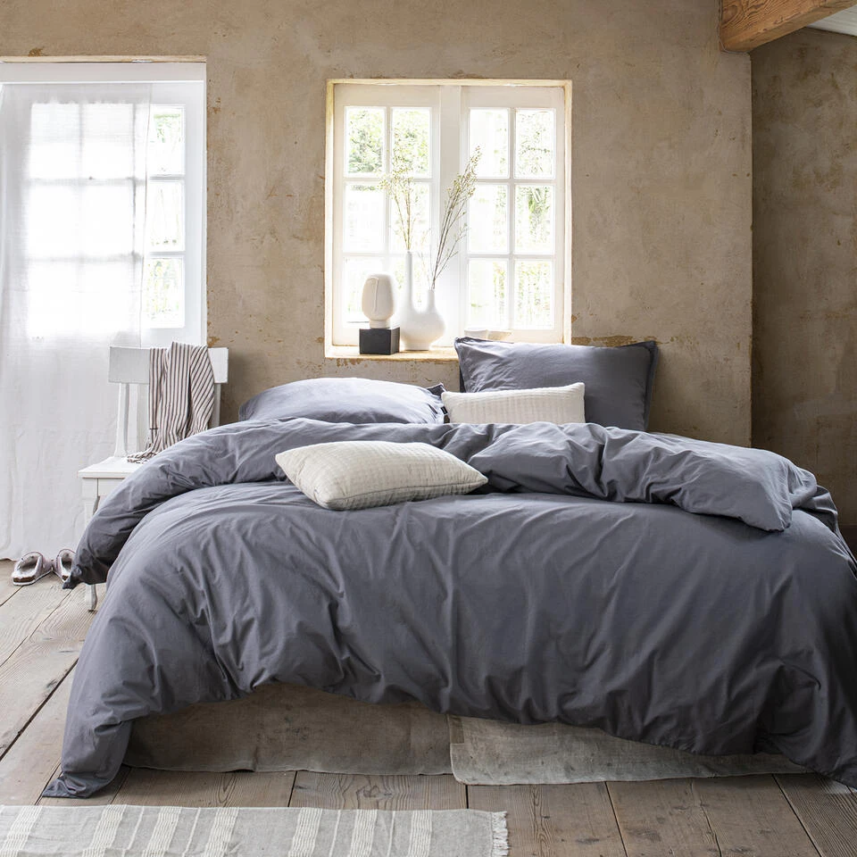 Cinderella Dekbedovertrek Moon - Katoen - 240x200/220 Cm - Anthracite 4 Cinderella Dekbedovertrek Moon - Katoen - 240x200/220 Cm - Anthracite - Afbeelding 2