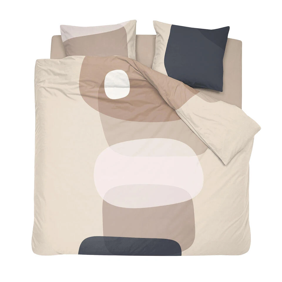 Damai Dekbedovertrek Miro - Katoen - 260x200/220 Cm - Double Cream 3 Damai Dekbedovertrek Miro - Katoen - 260x200/220 Cm - Double Cream