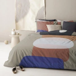 Damai Dekbedovertrek Miro - Katoen - 200x200/220 Cm - Warm Grey -Knusse Nacht 1000035243 0101