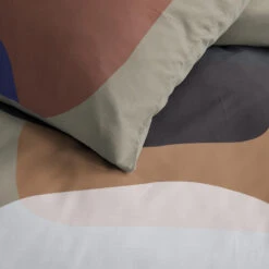 Damai Dekbedovertrek Miro - Katoen - 200x200/220 Cm - Warm Grey -Knusse Nacht 1000035243 0102