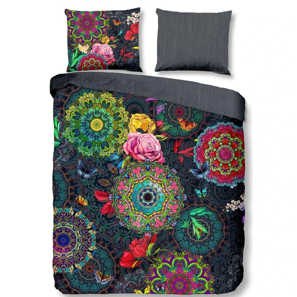 HIP Dekbedovertrek "Abbra" - Multi - (140x220 Cm) 3 HIP Dekbedovertrek "Abbra" - Multi - (140x220 Cm)