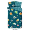 Good Morning Dekbedovertrek "Spacy" - Petrol - (140x220 Cm) -Knusse Nacht 1000035738