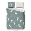 Good Morning Dekbedovertrek "Sere" - Groen - (140x220 Cm) 2 Good Morning Dekbedovertrek "Sere" - Groen - (140x220 Cm) -Knusse Nacht 1000035747